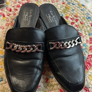 Kim Rogers Faux Leather Mules